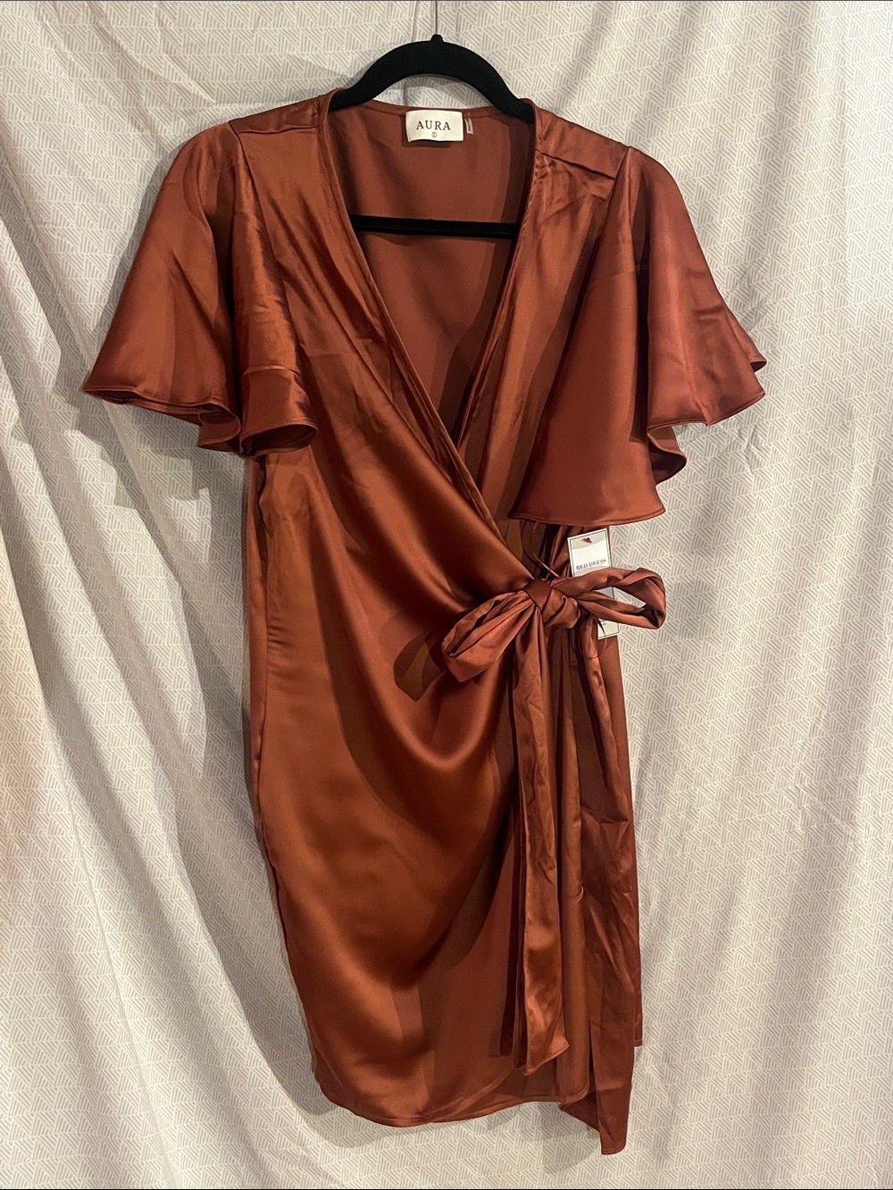 NWT Red Dress Boutique Satin Dress